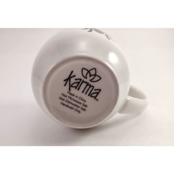 Karma Queen Bee Coffee Mug Hot Chocolate White Large Teacher Mom Friend Gift - Picture 7 of 9